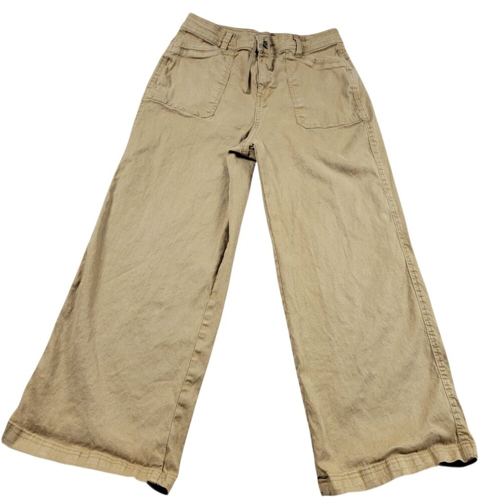 Kuhl Pants Womens 8 Brown Outdoors Cropped Pockets Stretchy Drawstring Read*